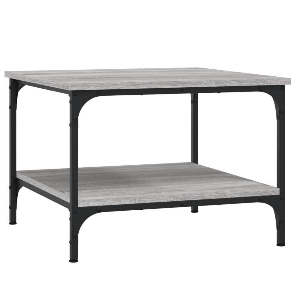 Vidaxl Coffee Table Side Table Sofa Couch Table Grey Sonoma Engineered Wood