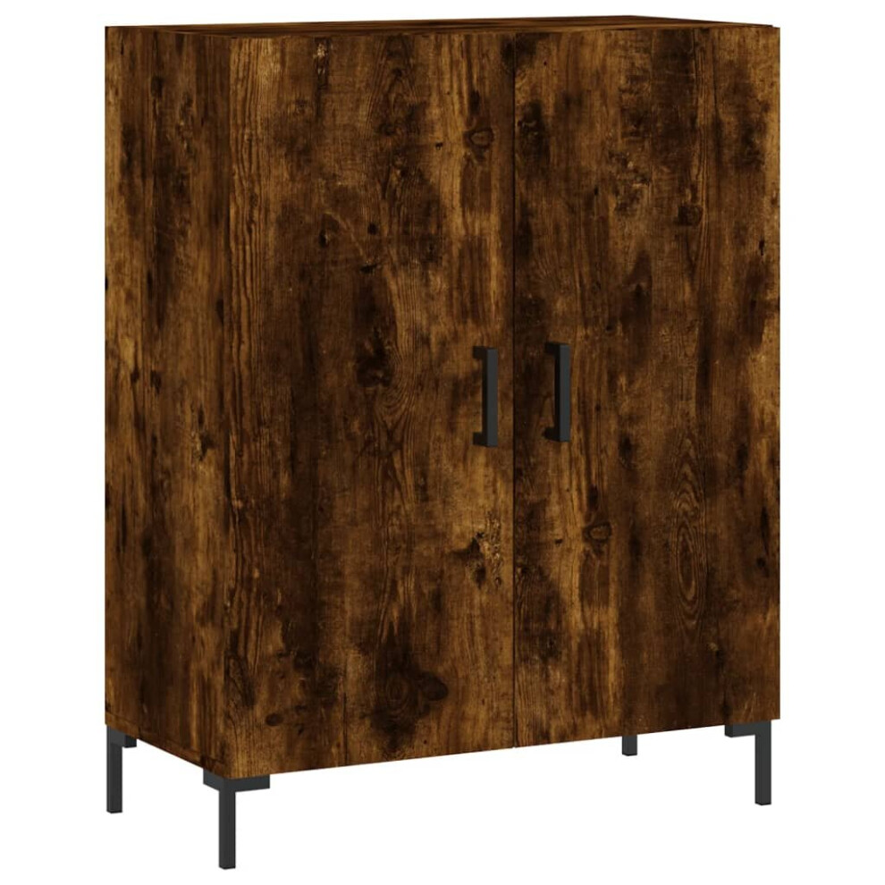 vidaXL Sideboard Storage Side Cabinet Cupboard Smoked Oak Engineered Wood