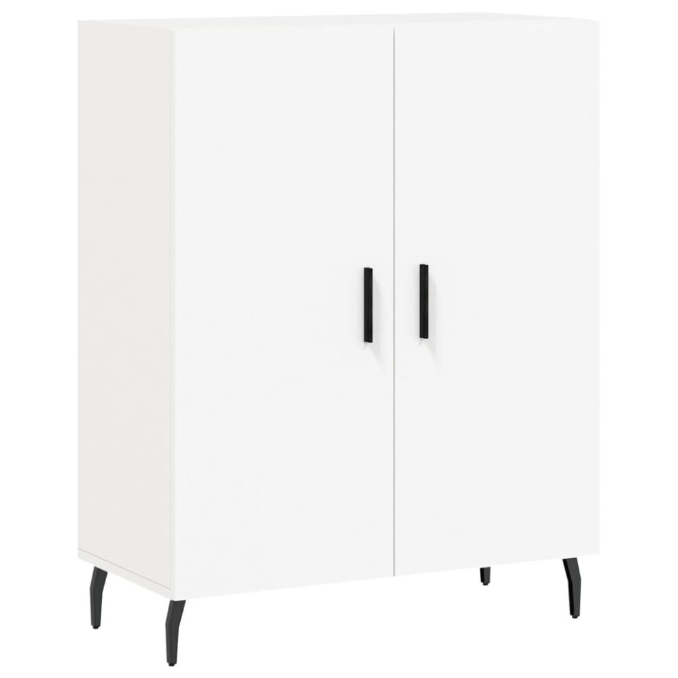 Vidaxl Sideboard Storage Cabinet Cupboard Side Cabinet White Engineered Wood