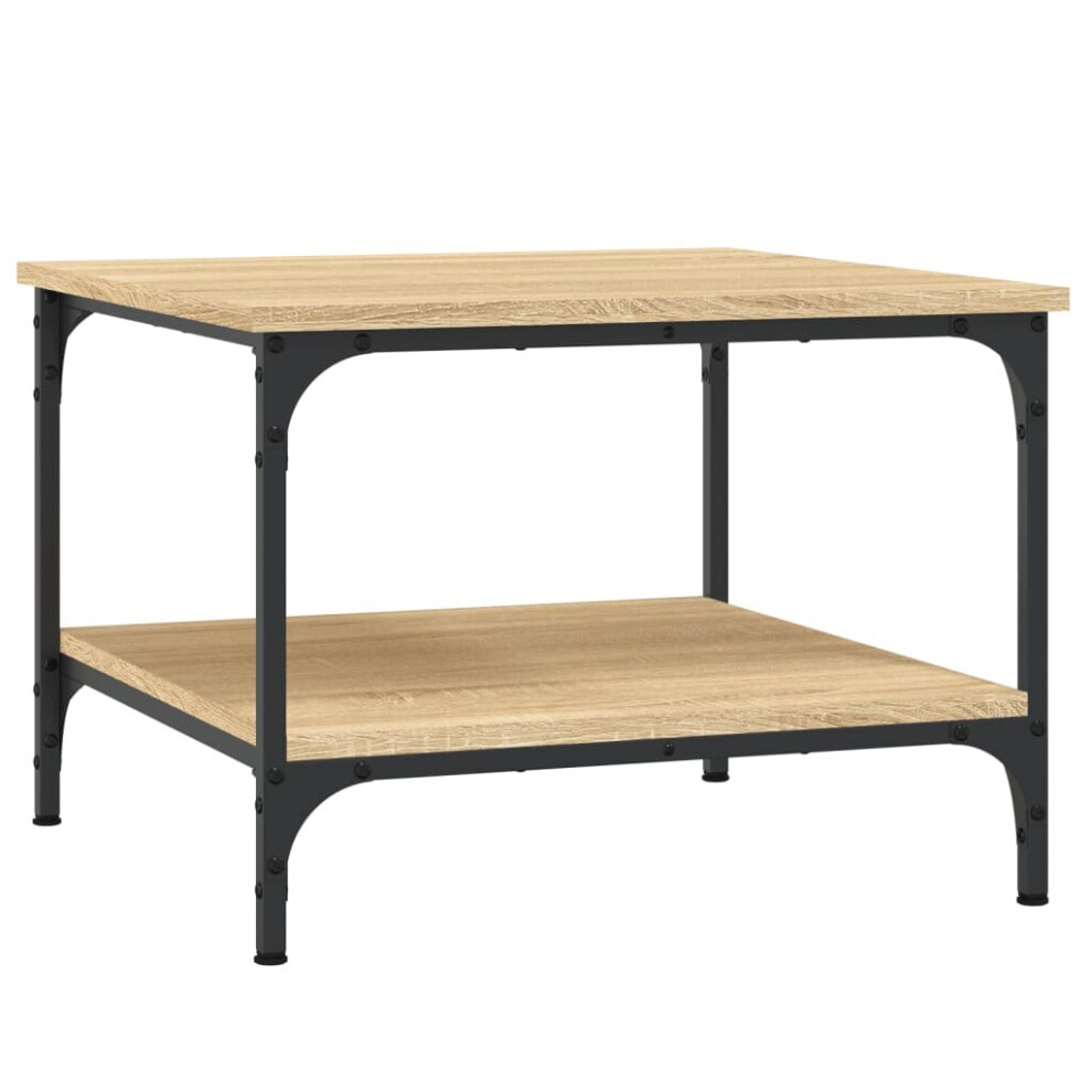 Vidaxl Coffee Table Tea Side Table Sofa Couch Table Sonoma Oak Engineered Wood Brown