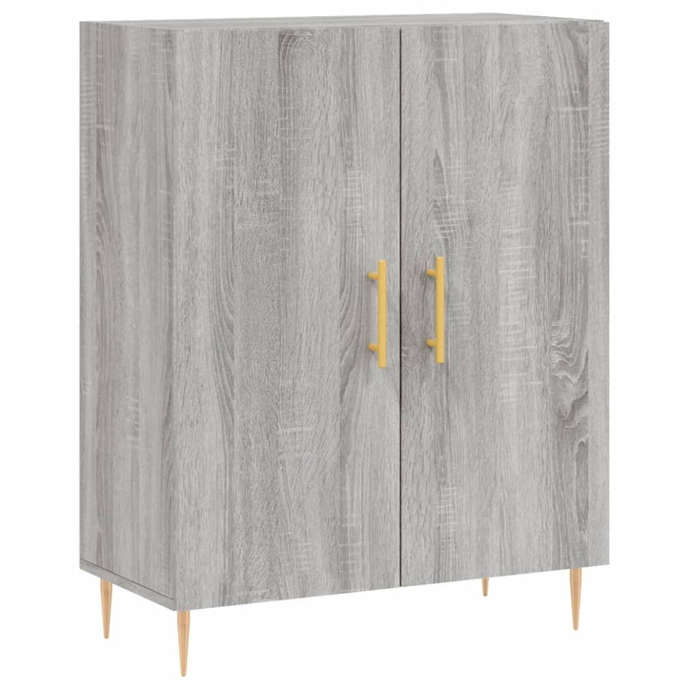 vidaXL Sideboard Storage Side Cabinet Cupboard Grey Sonoma Engineered Wood