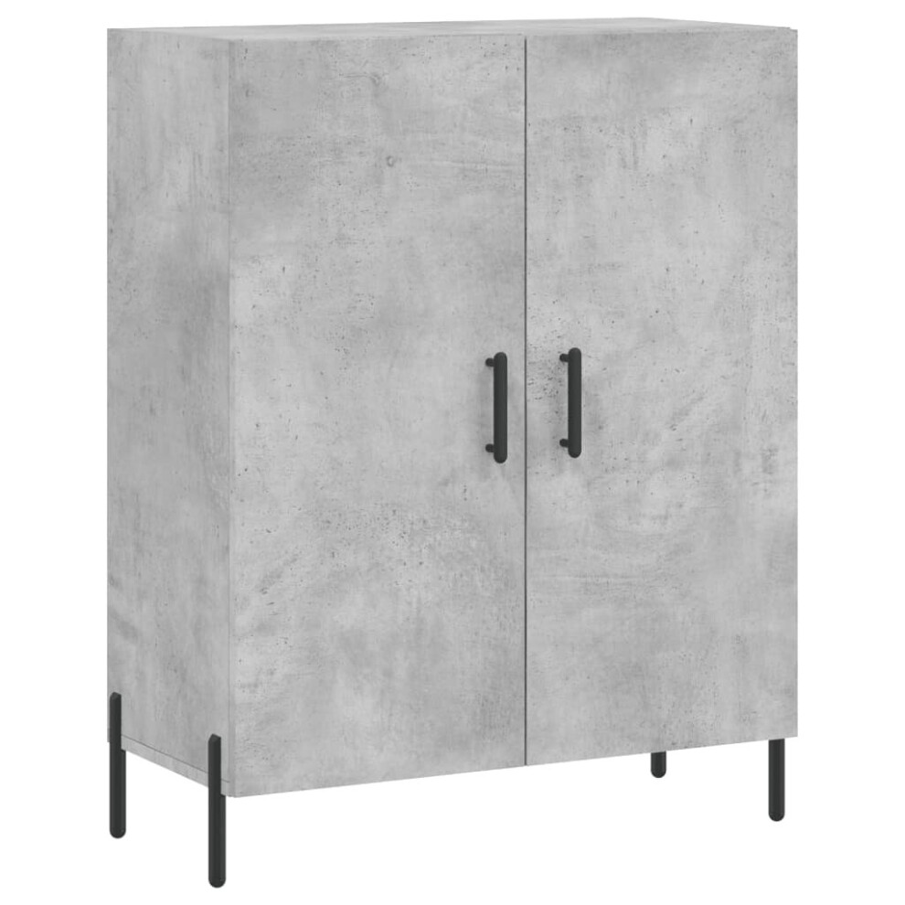 Vidaxl Sideboard Storage Side Cabinet Cupboard Concrete Grey Engineered Wood