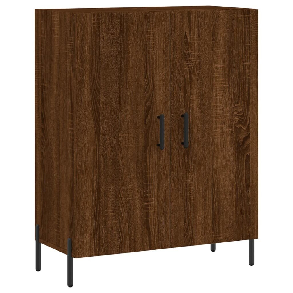 vidaXL Sideboard Hall Storage Side Cabinet Cupboard Brown Oak Engineered Wood