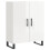 VidaXL vidaXL Sideboard Storage Cabinet Cupboard High Gloss White Engineered Wood 2