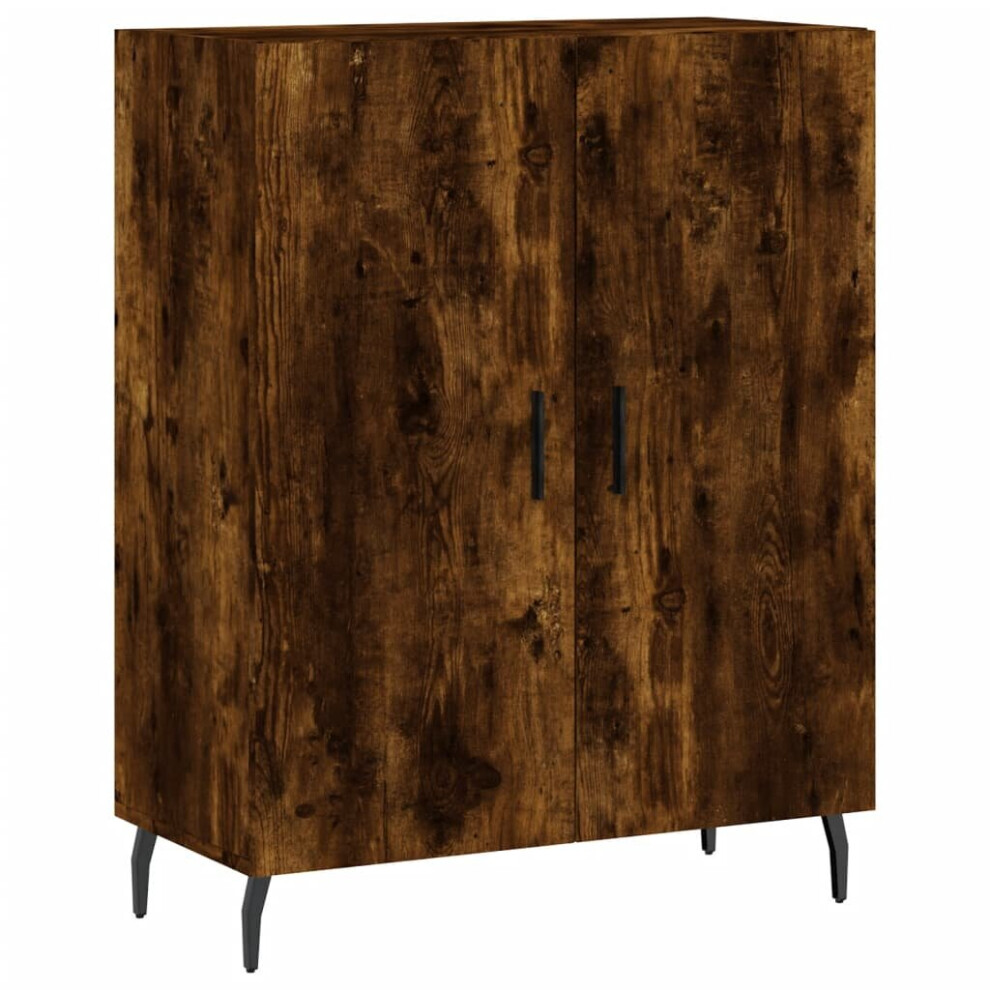 Vidaxl Sideboard Storage Side Cabinet Cupboard Smoked Oak Engineered Wood