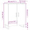 VidaXL vidaXL Sideboard Storage Cabinet Cupboard High Gloss White Engineered Wood 4
