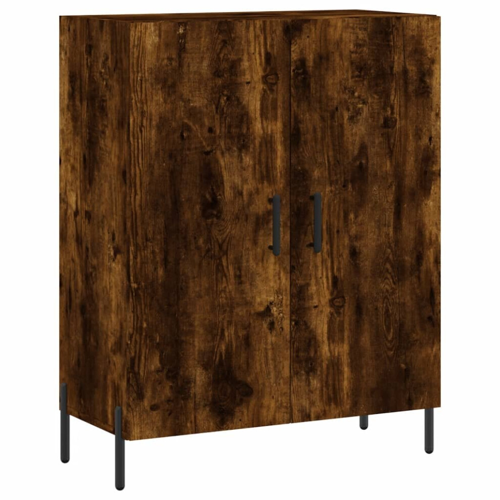 vidaXL Sideboard Storage Side Cabinet Cupboard Smoked Oak Engineered Wood