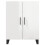 VidaXL vidaXL Sideboard Storage Cabinet Cupboard High Gloss White Engineered Wood 5