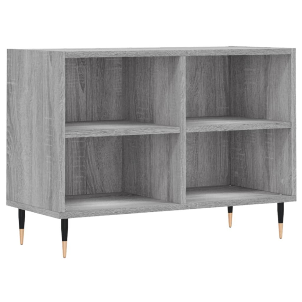 vidaXL - TV Cabinet - 4 Shelf - Grey Sonoma - Engineered Wood - 50 x 69.5 x 30cm - Image 2