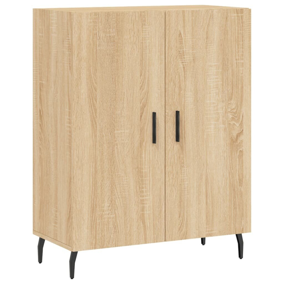 Vidaxl Sideboard Storage Side Cabinet Cupboard Sonoma Oak Engineered Wood