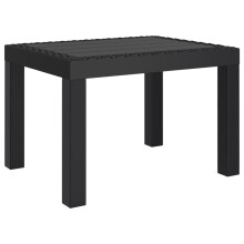 (anthracite) vidaXL Garden Table Outdoor Dining Table Patio Picnic Coffee Dinner Table PP