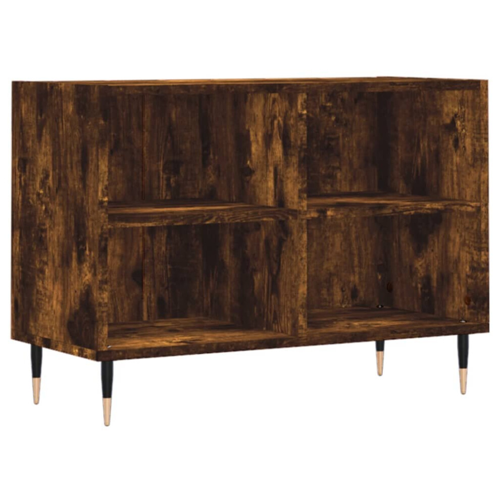 vidaXL TV Cabinet TV Unit Media Cabinet TV Stand Smoked Oak Engineered Wood