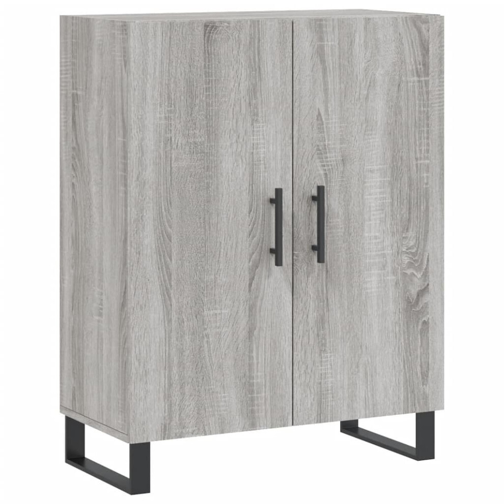 vidaXL Sideboard Storage Side Cabinet Cupboard Grey Sonoma Engineered Wood