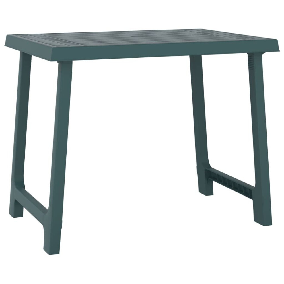 Vidaxl (Green) Camping Table Garden Picnic Table Outdoor Dining Table Pp Wooden Look