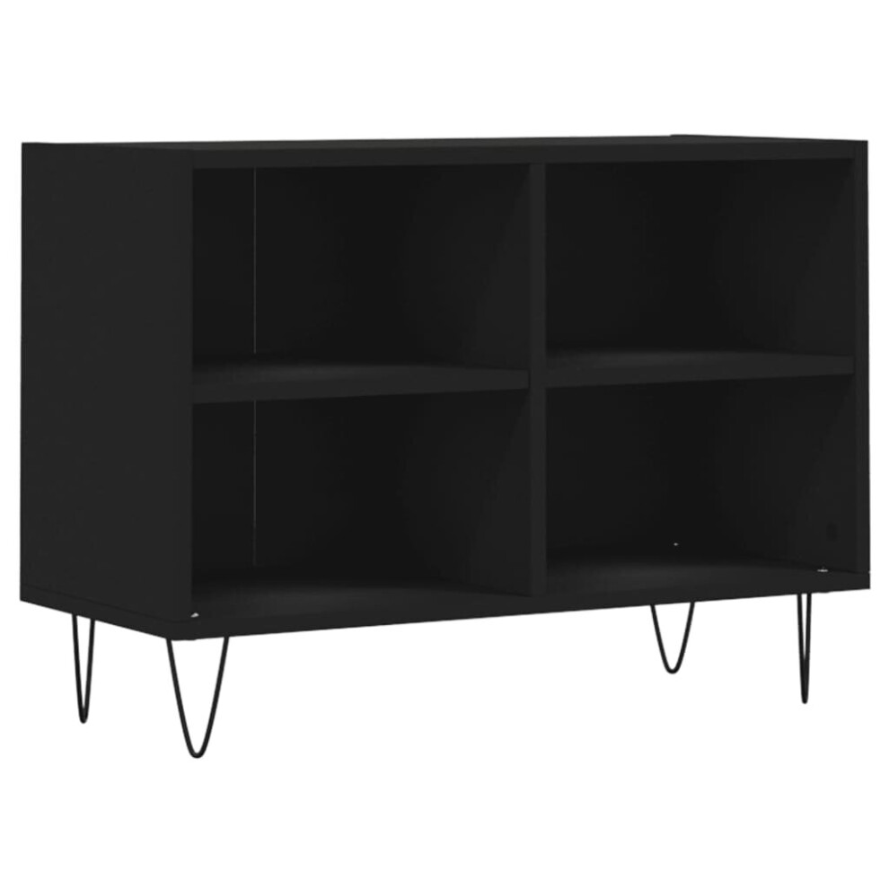 vidaXL TV Cabinet TV Unit Sideboard Media Unit TV Stand Black Engineered Wood