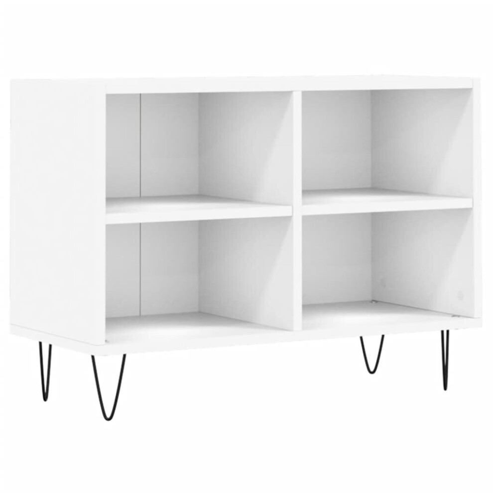 vidaXL TV Cabinet TV Unit Sideboard Media Unit TV Stand White Engineered Wood