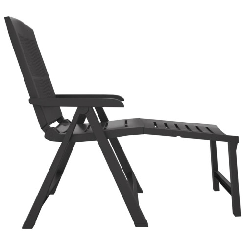 VidaXL vidaXL Sonnenliege Anthrazit Kunststoff 2