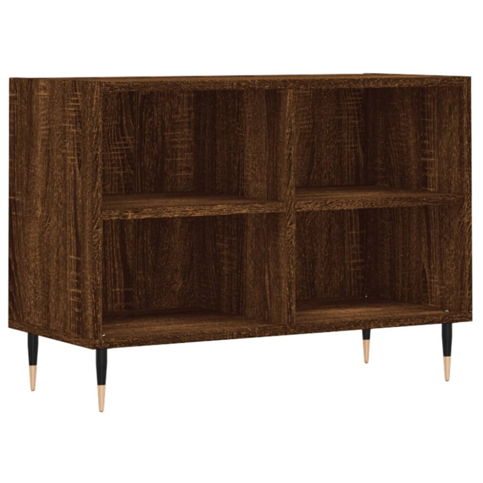 vidaXL TV Cabinet TV Unit Media Cabinet TV Stand Brown Oak Engineered Wood