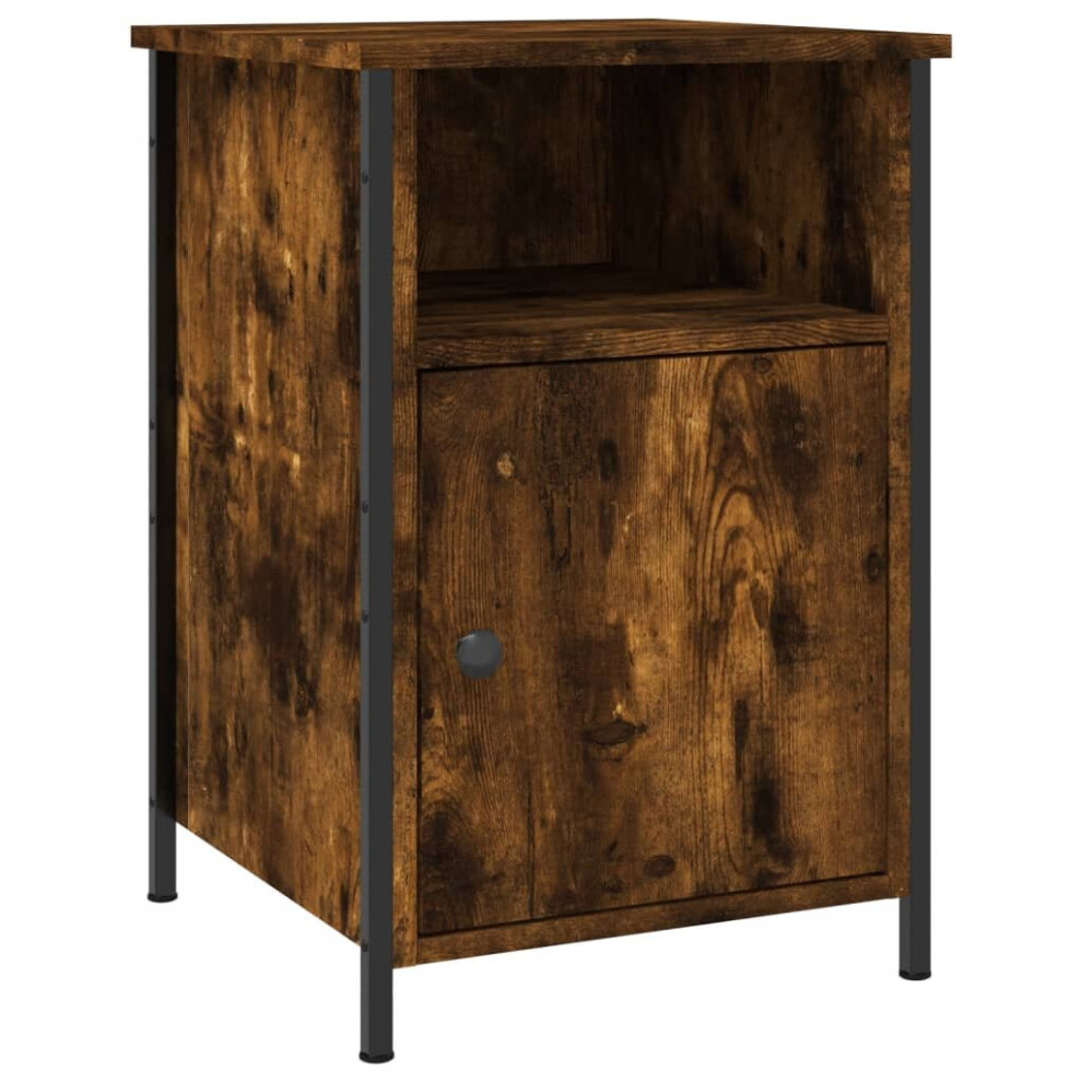 Vidaxl (Smoked Oak) Bedside Cabinet Bedside Table Side Table Sonoma Oak Engineered Wood