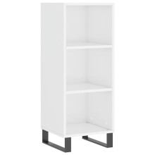 (high gloss white) vidaXL Sideboard Highboard Cupboard Side Cabinet Brown Oak Engineered Wood