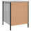 VidaXL (grey sonoma) vidaXL Bedside Cabinet Bedside Table Telephone Table Black Engineered Wood 8
