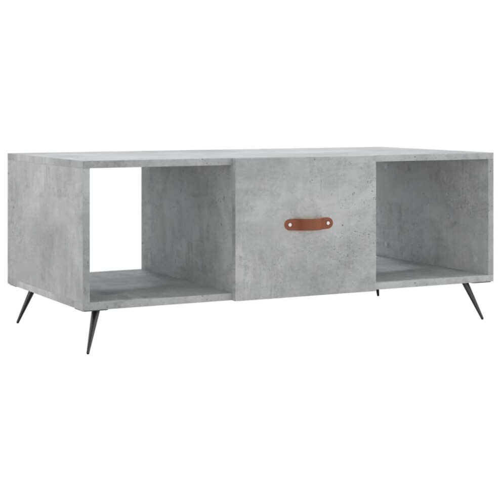 Vidaxl (Concrete Grey) Coffee Table Side Table Sofa Couch Table Concrete Grey Engineered Wood