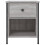 VidaXL (grey sonoma) vidaXL Bedside Cabinet Bedside Table Telephone Table Black Engineered Wood 6