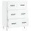 VidaXL vidaXL Sideboard Storage Cabinet Cupboard High Gloss White Engineered Wood 6
