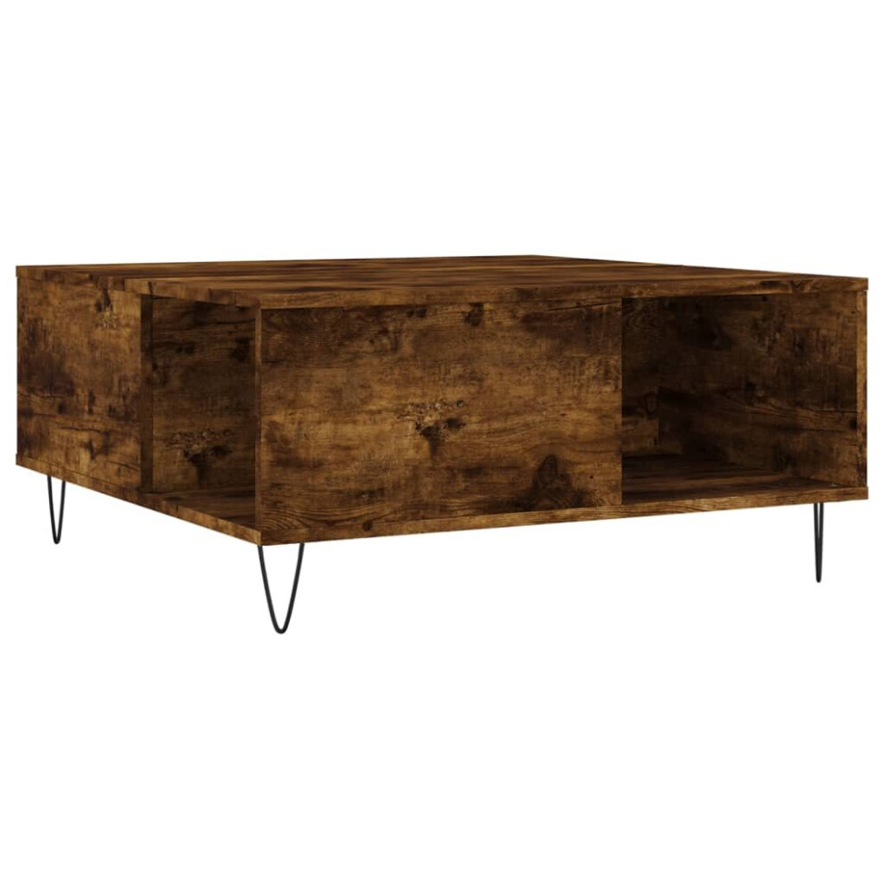 Vidaxl (Smoked Oak) Coffee Table Side Table Sofa Couch Table Sonoma Oak Engineered Wood