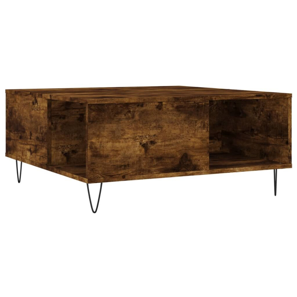 (smoked oak) vidaXL Coffee Table Side Table Sofa Couch Table Sonoma Oak Engineered Wood