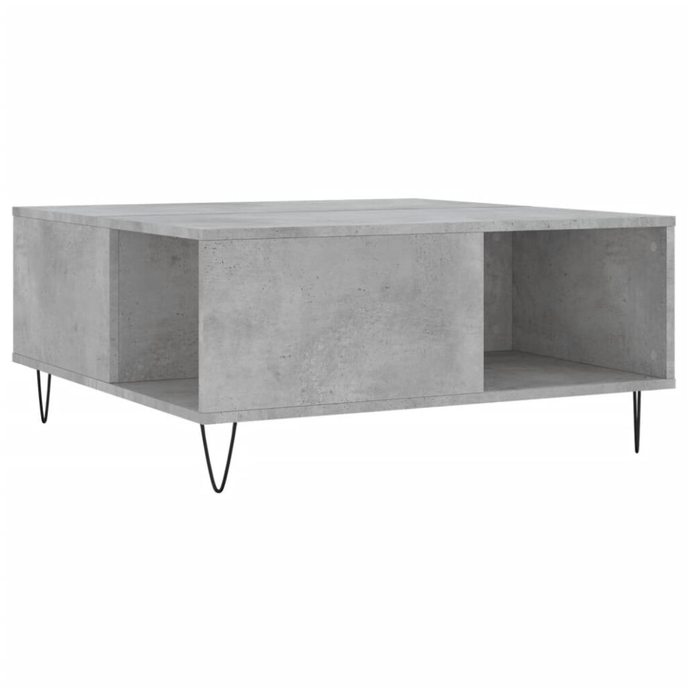 (concrete grey) vidaXL Coffee Table Side Table Sofa Couch Table Sonoma Oak Engineered Wood