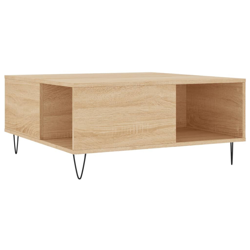 Vidaxl (Sonoma Oak) Coffee Table Side Table Sofa Couch Table Sonoma Oak Engineered Wood