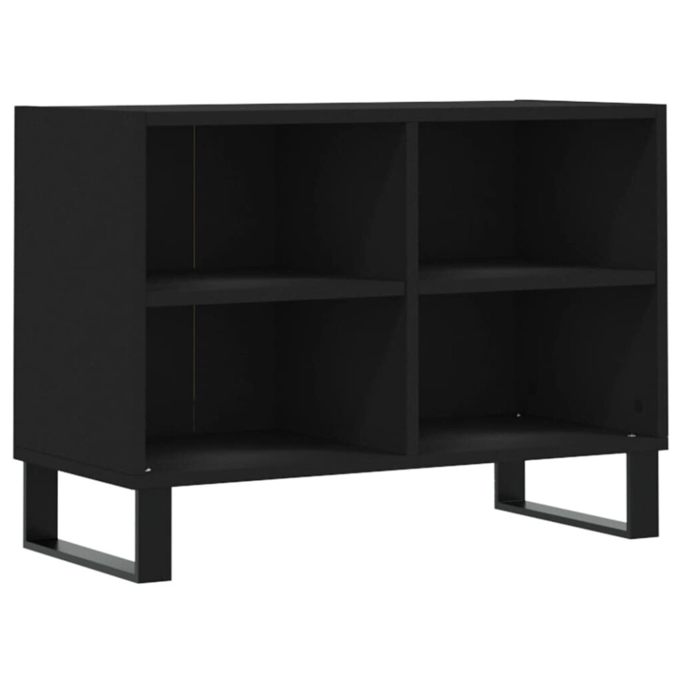 vidaXL TV Cabinet TV Unit Sideboard Media Unit TV Stand Black Engineered Wood