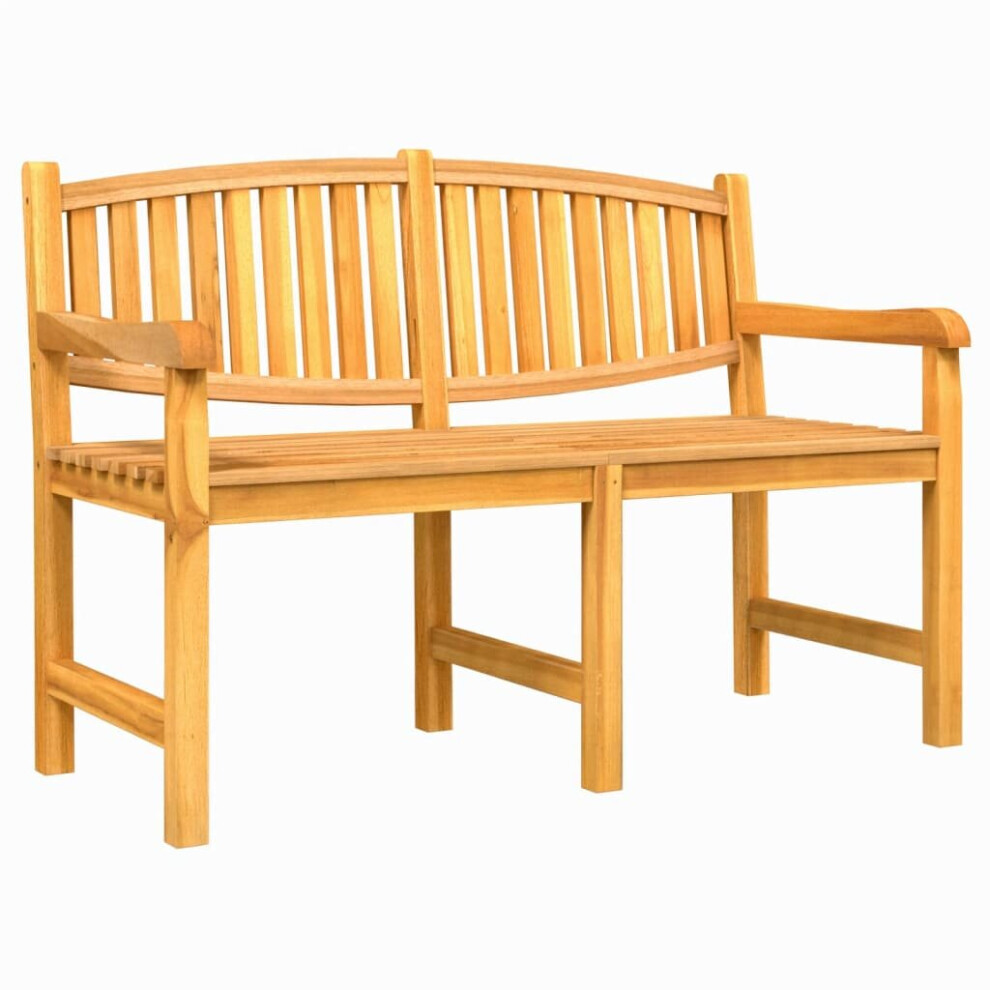 (149.5 x 60 x 90 cm) vidaXL Garden Bench Outdoor Bench Wooden Bench Park Bench Solid Teak Wood