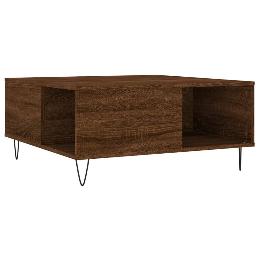 (brown oak) vidaXL Coffee Table Side Table Sofa Couch Table Sonoma Oak Engineered Wood