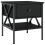 VidaXL (black) vidaXL Bedside Table Bedside Cabinet Telephone Table Brown Oak Engineered Wood 2