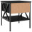 VidaXL (black) vidaXL Bedside Table Bedside Cabinet Telephone Table Brown Oak Engineered Wood 8