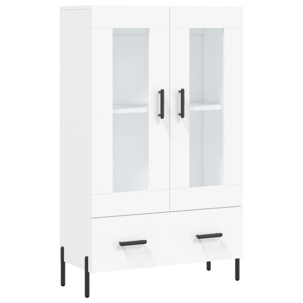 Vidaxl (White) Highboard Sideboard Storage Cabinet Side Cabinet White Engineered Wood - Image 3