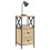 VidaXL (sonoma oak) vidaXL Bedside Cabinet Bedside Table Side Table Sonoma Oak Engineered Wood 3