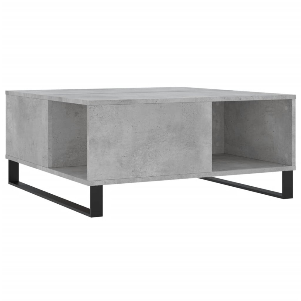 Vidaxl (Concrete Grey) Coffee Table Side Table Sofa Couch Tea Table White Engineered Wood
