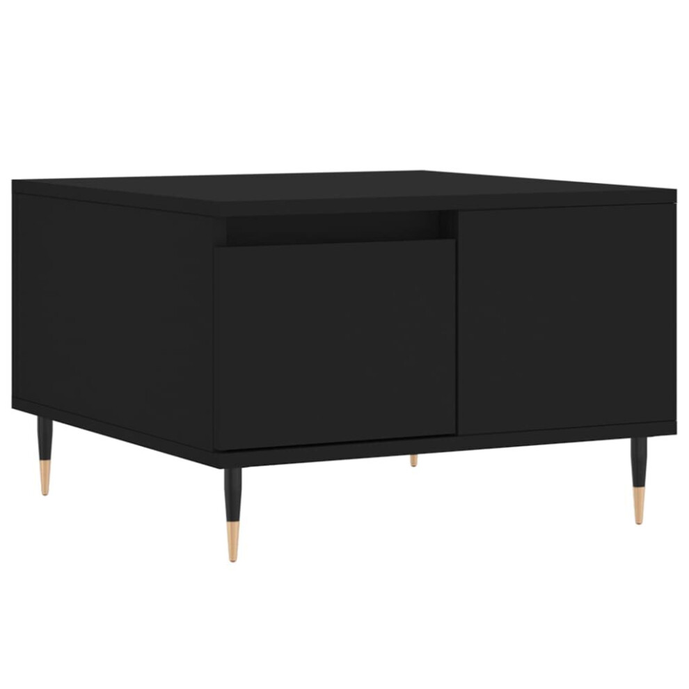 Vidaxl Black,Brown (Black) Coffee Table Side Table Telephone Table Couch Table Engineered Wood