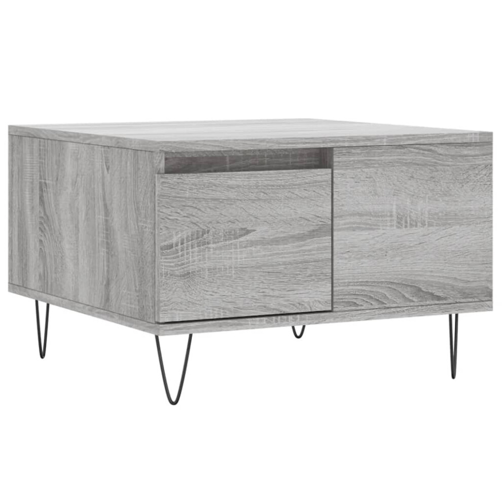 (grey sonoma) vidaXL Coffee Table Side Table Sofa Couch Tea Table White Engineered Wood