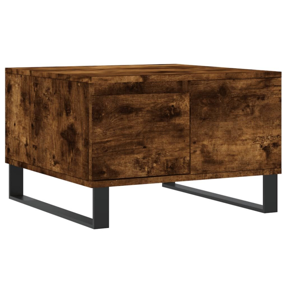 Vidaxl (Smoked Oak) Coffee Table Side Table Sofa Couch Table Sonoma Oak Engineered Wood