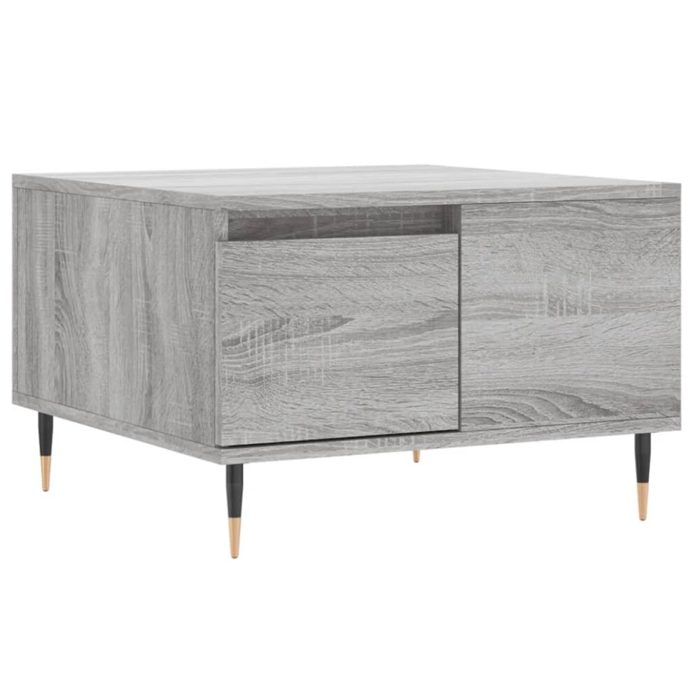 (grey sonoma) vidaXL Coffee Table Side Table Sofa Couch Table Sonoma Oak Engineered Wood