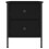 VidaXL (black) vidaXL Bedside Cabinets Side Table Nightstand Bedside Table Engineered Wood 5