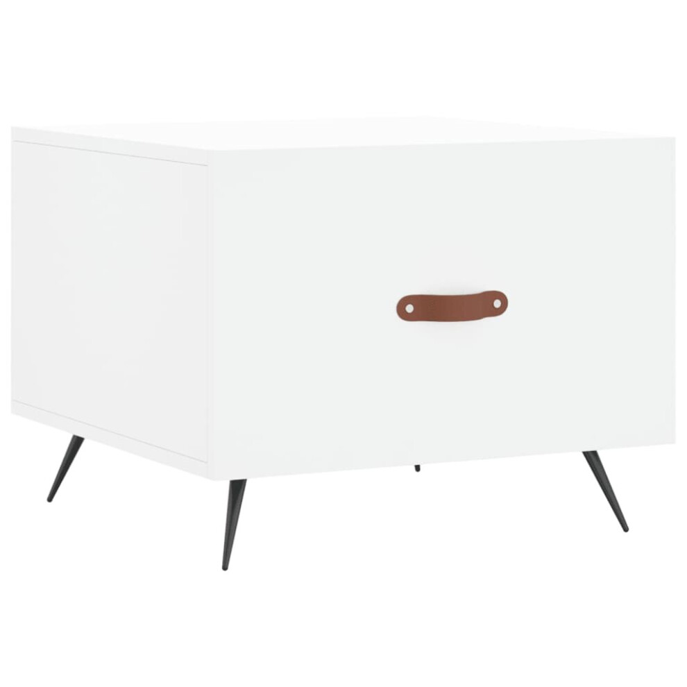Vidaxl (White) Coffee Table Side Table Sofa Table High Gloss White Engineered Wood