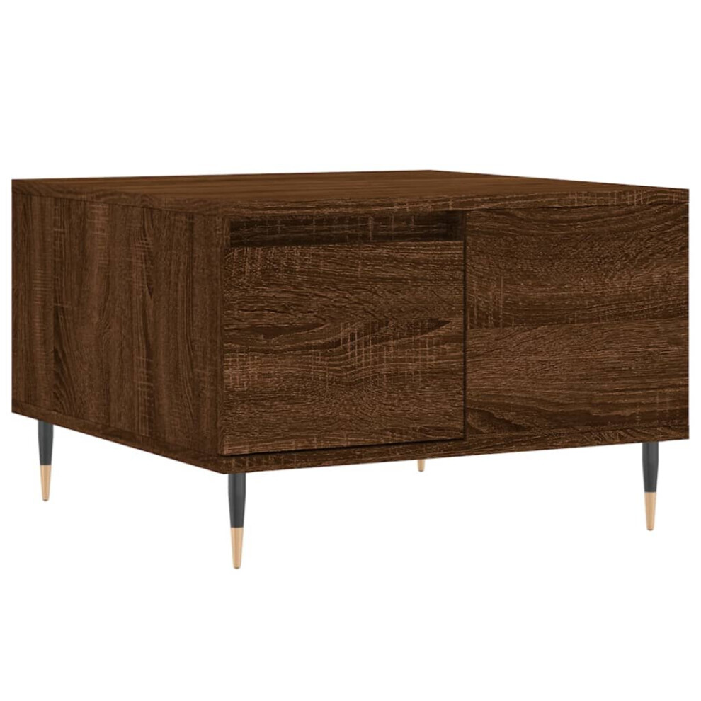 Vidaxl Brown ( Oak) Coffee Table Side Table Telephone Table Couch Table Engineered Wood