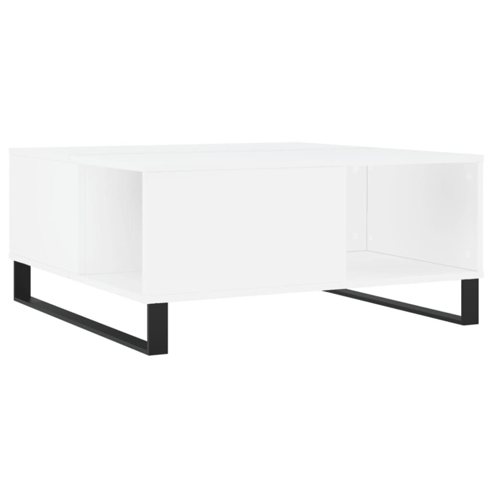 Vidaxl (White) Coffee Table Side Table Sofa Couch Tea Table White Engineered Wood