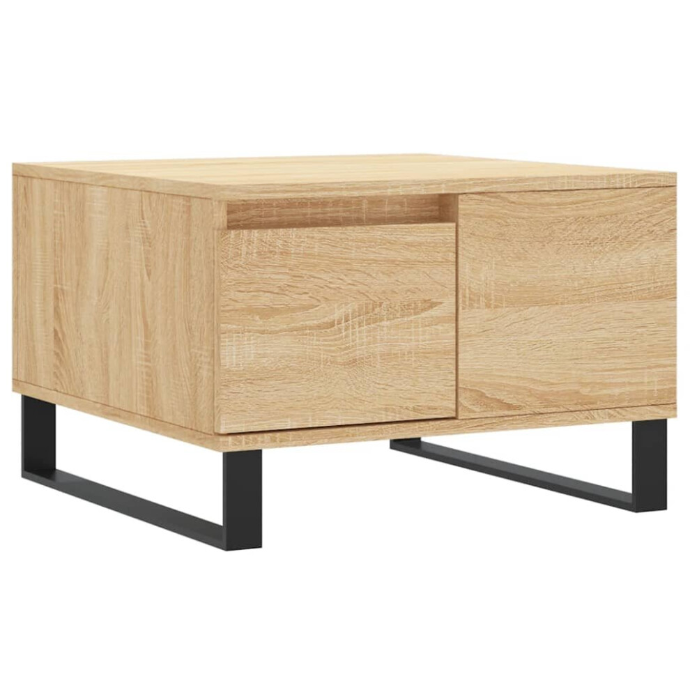 Vidaxl (Sonoma Oak) Coffee Table Side Table Sofa Couch Table Sonoma Oak Engineered Wood