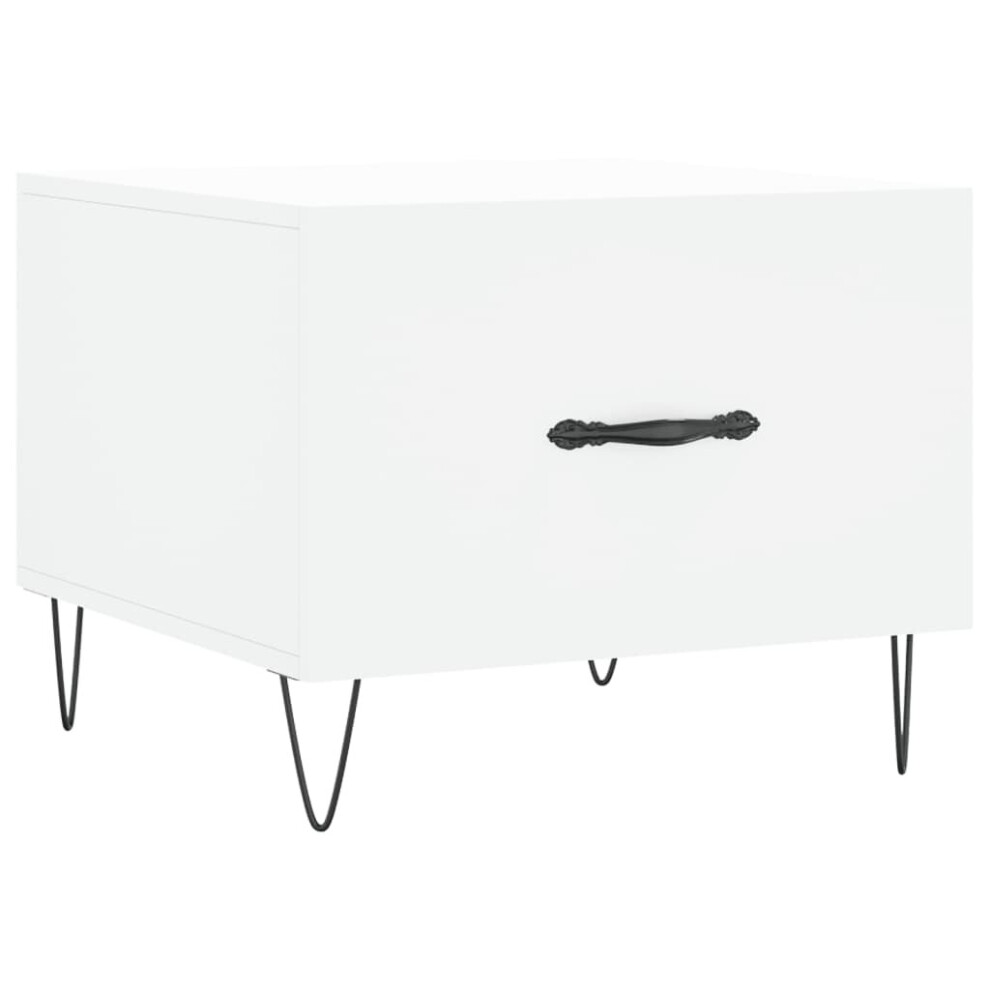 Vidaxl (White) Coffee Table Side Table Sofa Couch Tea Table White Engineered Wood